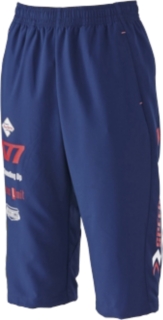 【ASICS/アシックス】 A77 フリークロス7分丈パンツ ネイビーブルーxビブラントイエロー ユニセックス アシックス